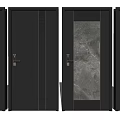 Modern security door password door security door 3d model