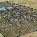 Ancient Architecture Vast Traditional Layout With Ponds Courtyards And Symmetric Structures