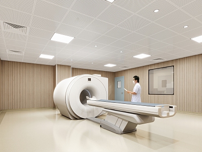 Modern CT room MRI room 3d model