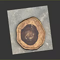 Round Natural Wooden Cutting Board for Food Preparation and Cooking Use