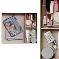 Elegant Fine Jewelry Set With Necklaces Earrings In Decorative Storage Box Floral Design And Metal Accents