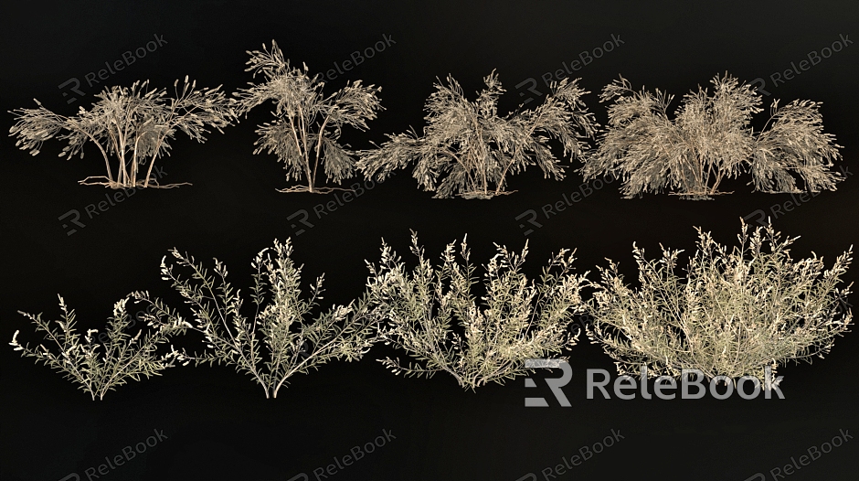 Natural Plants Grass Weeds Garden Plant Landscape model