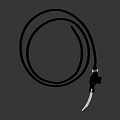 Black Leather Belt With Sleek Metal Buckle And Smooth Surface Design