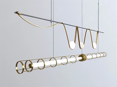 Modern chandelier metal chandelier 3d model