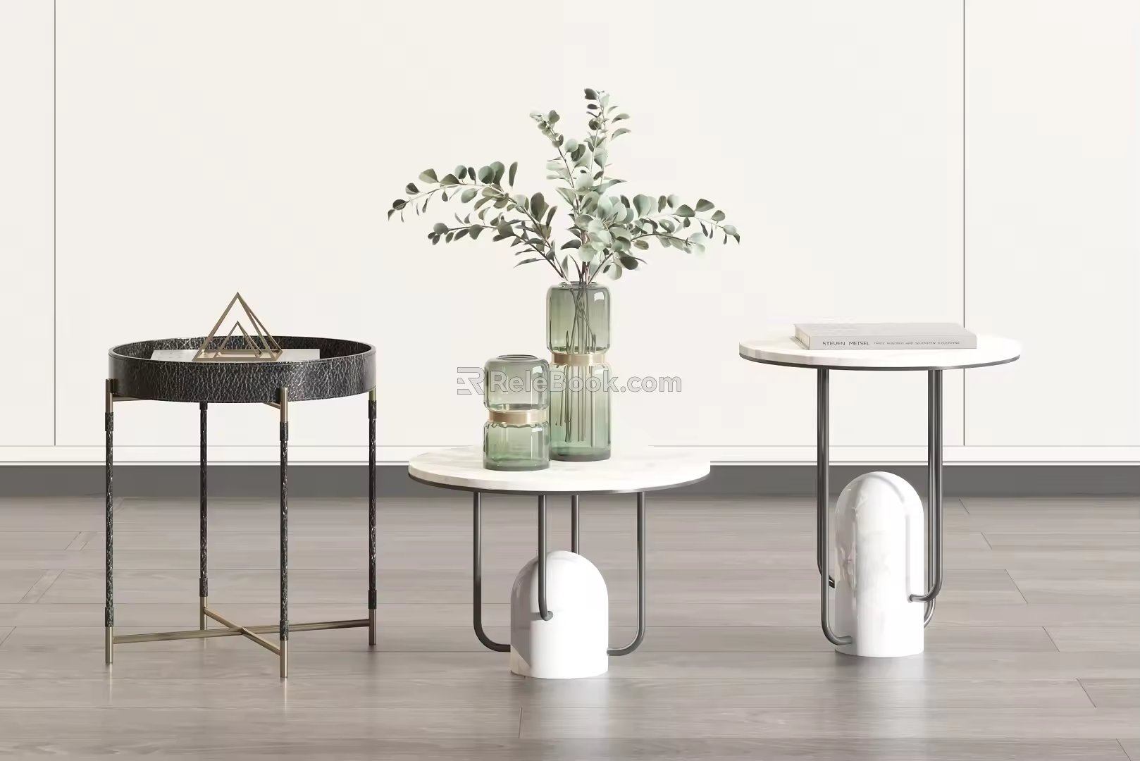 Modern Round Table Corner Table Side Table Combination Coffee Table Bedside Table 3d model