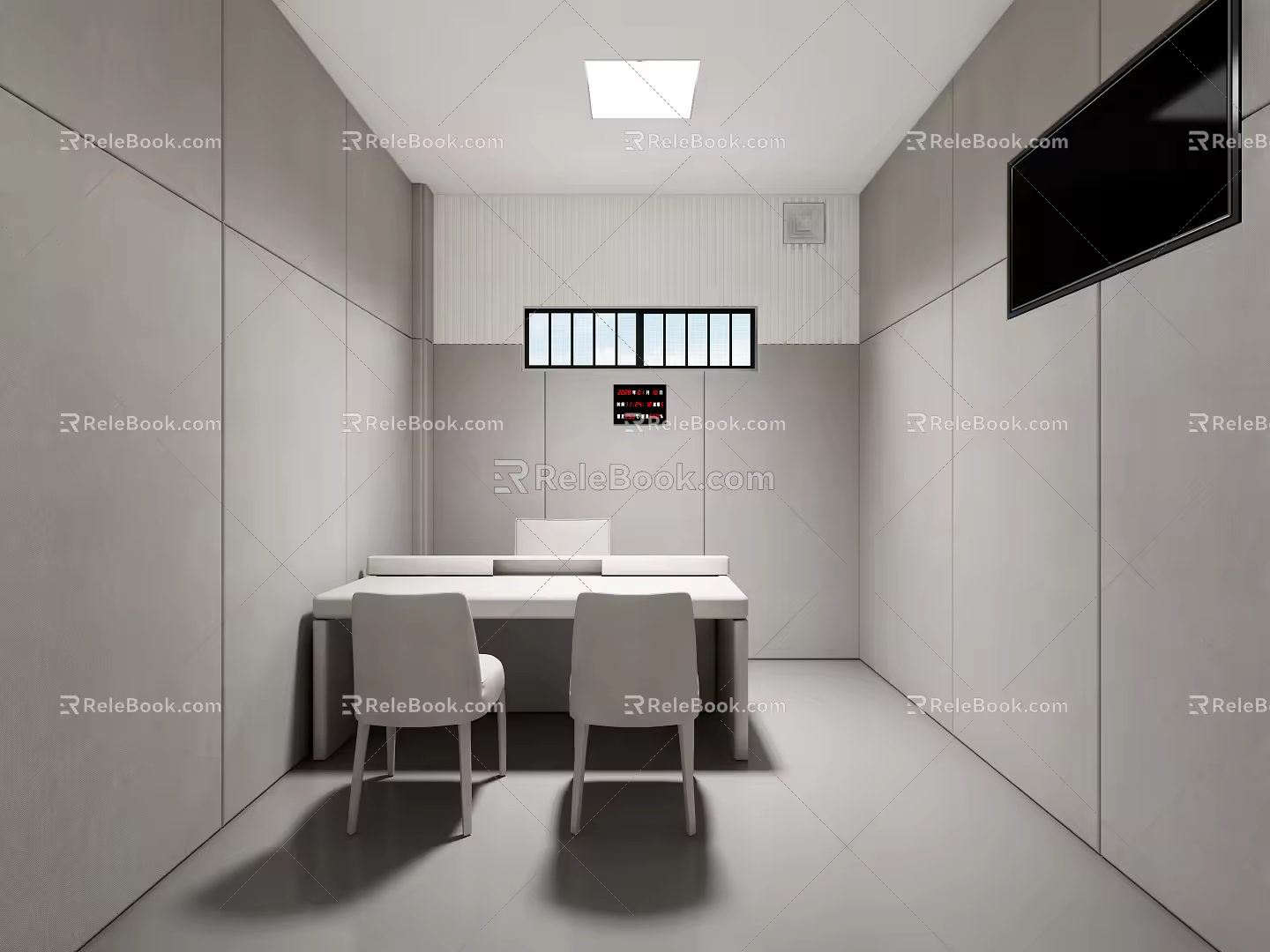 Modern Interrogation Room 3d model