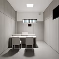 Modern Interrogation Room 3d model