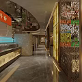 Modern Restaurant Interior With Comfortable Booth Seating Green Plants And Stylish Lighting