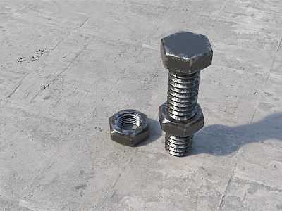 modern screw nut model