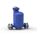 Automatic pump with internal structure flange DN50 PN16 pump pipeline 3d model