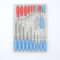 Hardware Tools Set With Assorted Screwdrivers Red Blue Handles Various Sizes And Hand Tools 3d model