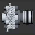 Precision Mechanical Gear Assembly With Interlocking Gears Bearings And Metal Shafts For Industrial Use