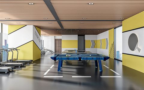 Modern Gym 3d model