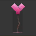 Pixelated Pink Heart Shaped Decorative Home Accessory For Interior Decoration
