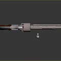 Classic Revolver With Wooden Grip Metal Parts And Bullets On Dark Surface
