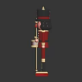 Kids Four Colorful Nutcracker Dolls Standing With Festive Uniforms And Crowns