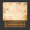 Wooden Bedside Table With Three Drawers And Metal Handles Classic Design