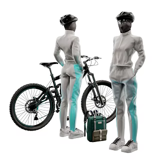 Modern Sports Cycling Sportswear Model 3d model