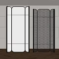 Modern metal partition luminous partition screen partition 3d model