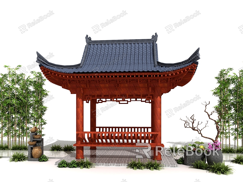 Chinese-style ancient pavilion pavilion model