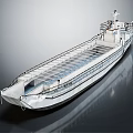 Modern Design Of Ferry Ship With Open Deck And Railings