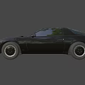 Black Classic Sports Coupe Car Exterior Design With Sleek Body Lines