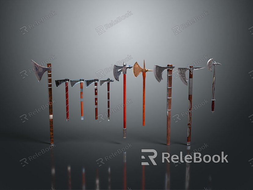 Cold weapons Sword Sword Sword Sword Axe Hook Fork Spear Trident Melee Weapon Military model