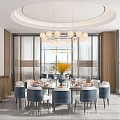 Modern private rooms 3d model