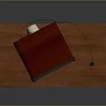 Vintage Television Placed On Wooden Table With Retro Design