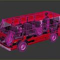 modern bus metro bus mini bus 3d model