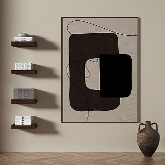 Light Luxury Decoration Painting 3d model