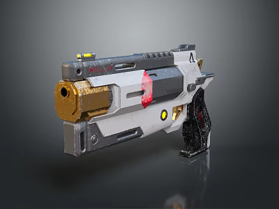 pistol semi-automatic pistol automatic pistol modern weapon hot weapon hot weapon gun military 3d model