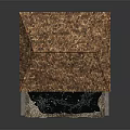 Model House With Brown Tiled Roof Beige Walls Windows Door And Covered Porch
