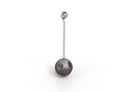 Elegant Spherical Hanging Decor With Chain For Home Living Supplies 3d model