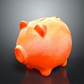 Piggy piggy bank piggy bank pig piggy bank porcelain piggy bank porcelain 3d model