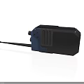 Professional Handheld Walkie Talkie Electronic Device With Black Blue Design And Antenna