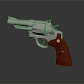 revolver revolver pistol semi-automatic pistol automatic pistol modern weapon hot weapon 3d model