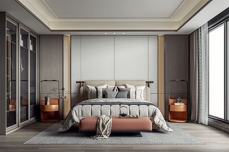 New Chinese bedroom 3d model