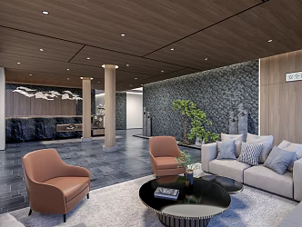 New Chinese Hall Hotel Lobby 3d model