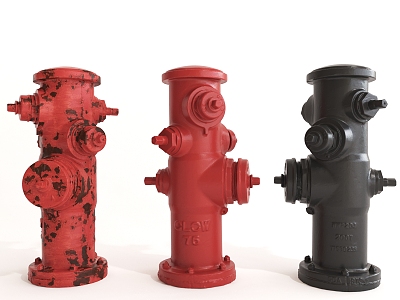 modern fire hydrant 3d model