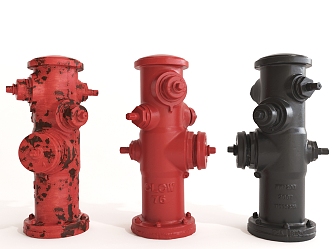 modern fire hydrant 3d model