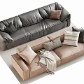 Double sofa Multi-person sofa Corner sofa 3d model