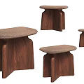 Wooden Stools with Upholstered Seats Modern Design Various Sizes and Styles