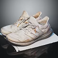 Light Colored Casual Lace Up Sneakers With Knit Upper And Rubber Sole