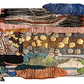 Colorful Textured Stylish Rug with Abstract Patterns and Artistic Design for Home Decor