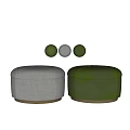 Modern minotti Sofa Stool Bench Stool Fabric Stool Foot Bed 3d model