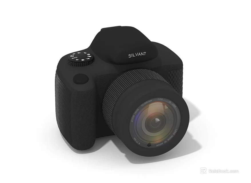 SVANT Black Digital Camera with High Quality Lens and Control Buttons 3d model 
