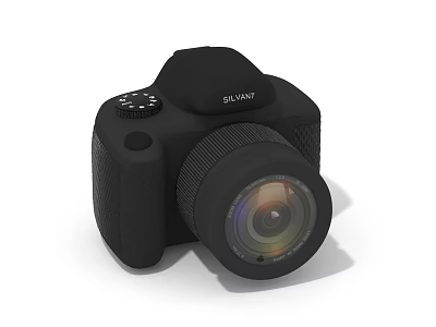 SVANT Black Digital Camera with High Quality Lens and Control Buttons 3d model