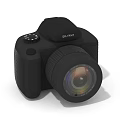 SVANT Black Digital Camera with High Quality Lens and Control Buttons 3d model