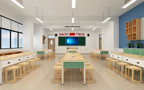 Labor technology classroom general classroom 3d model